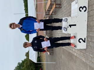 Siegerehrung Anton Seitz und Jonte Jauß